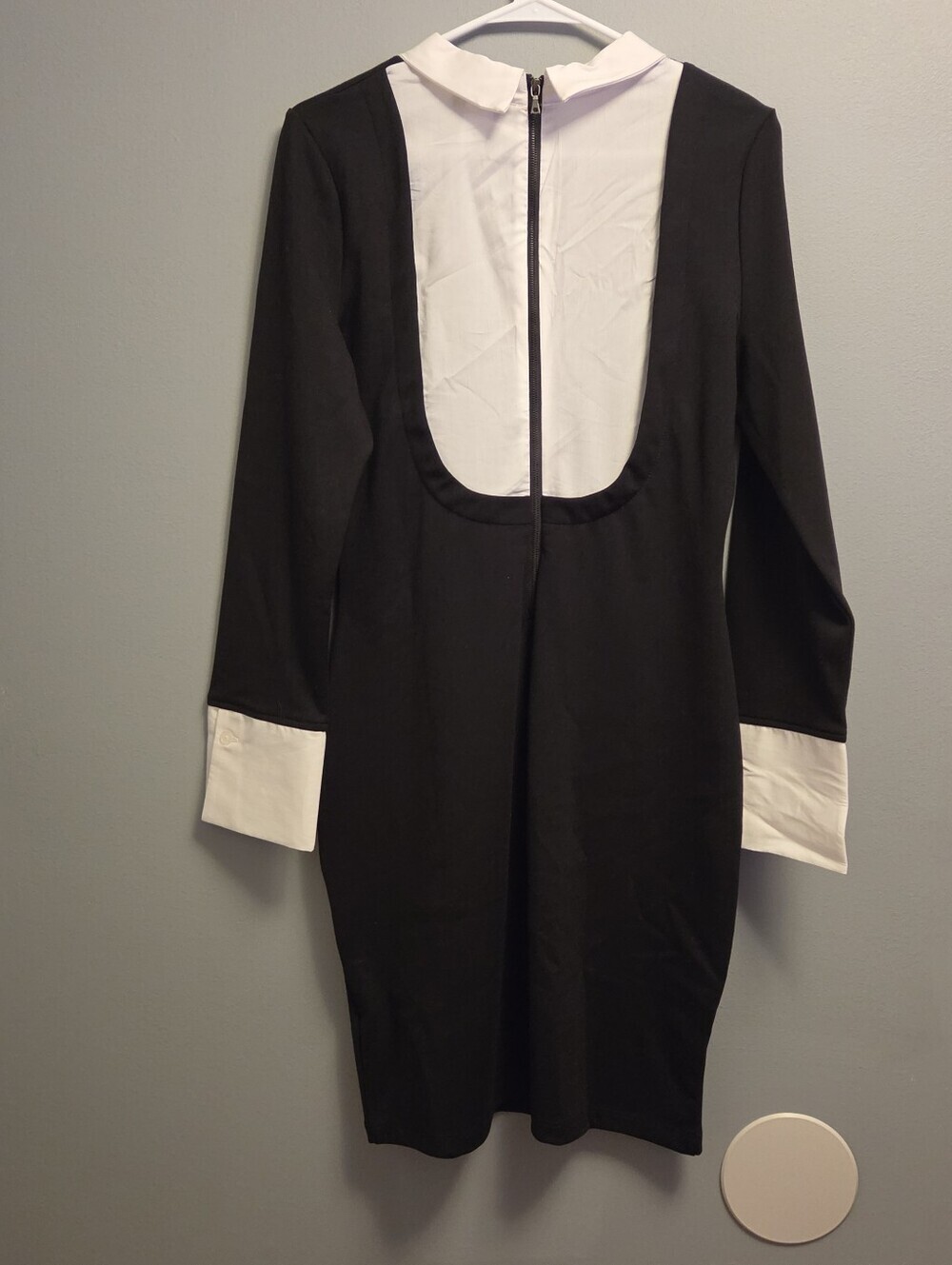Venus Courtnee Mini Dress Medium Wednesday Addams Dark Academia Goth Mod - Picture 3 of 5